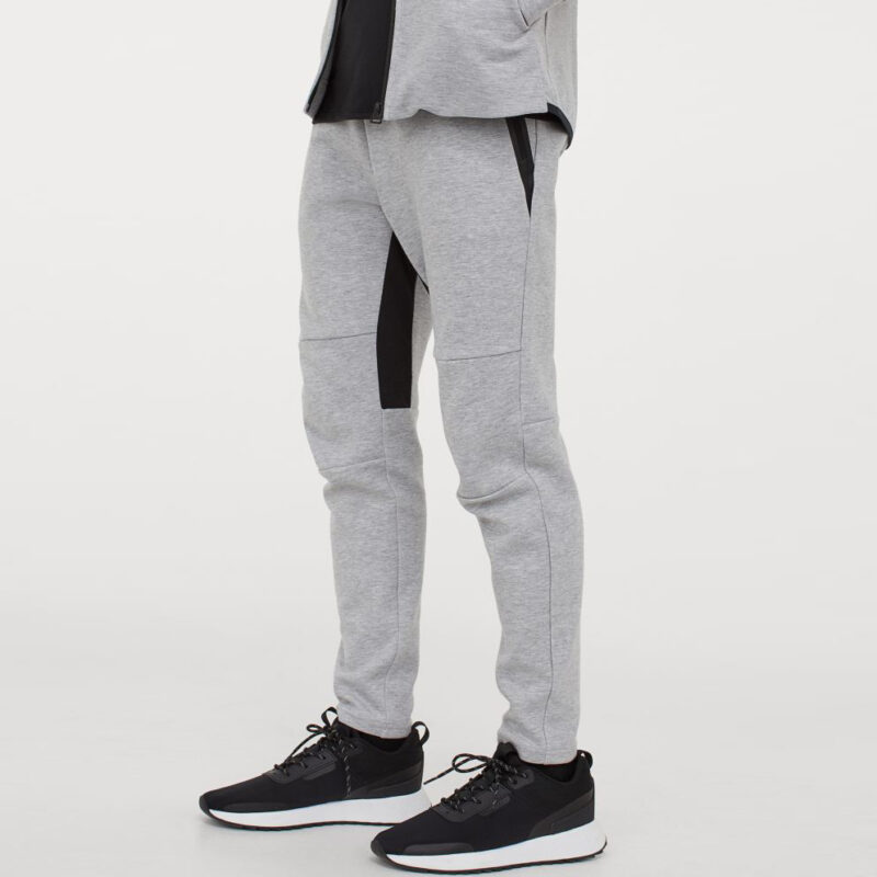 custom design heather grey sweatsuits cotton fleece