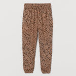 custom linen blend printed pajama trousers