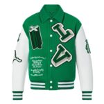 High Quality Custom Design Embroidery Logos Customized Chenille Patchwork Cowhide Leather Sleeves and Wool Body Letterman Baseball Sports Bomber Varsity Jackets