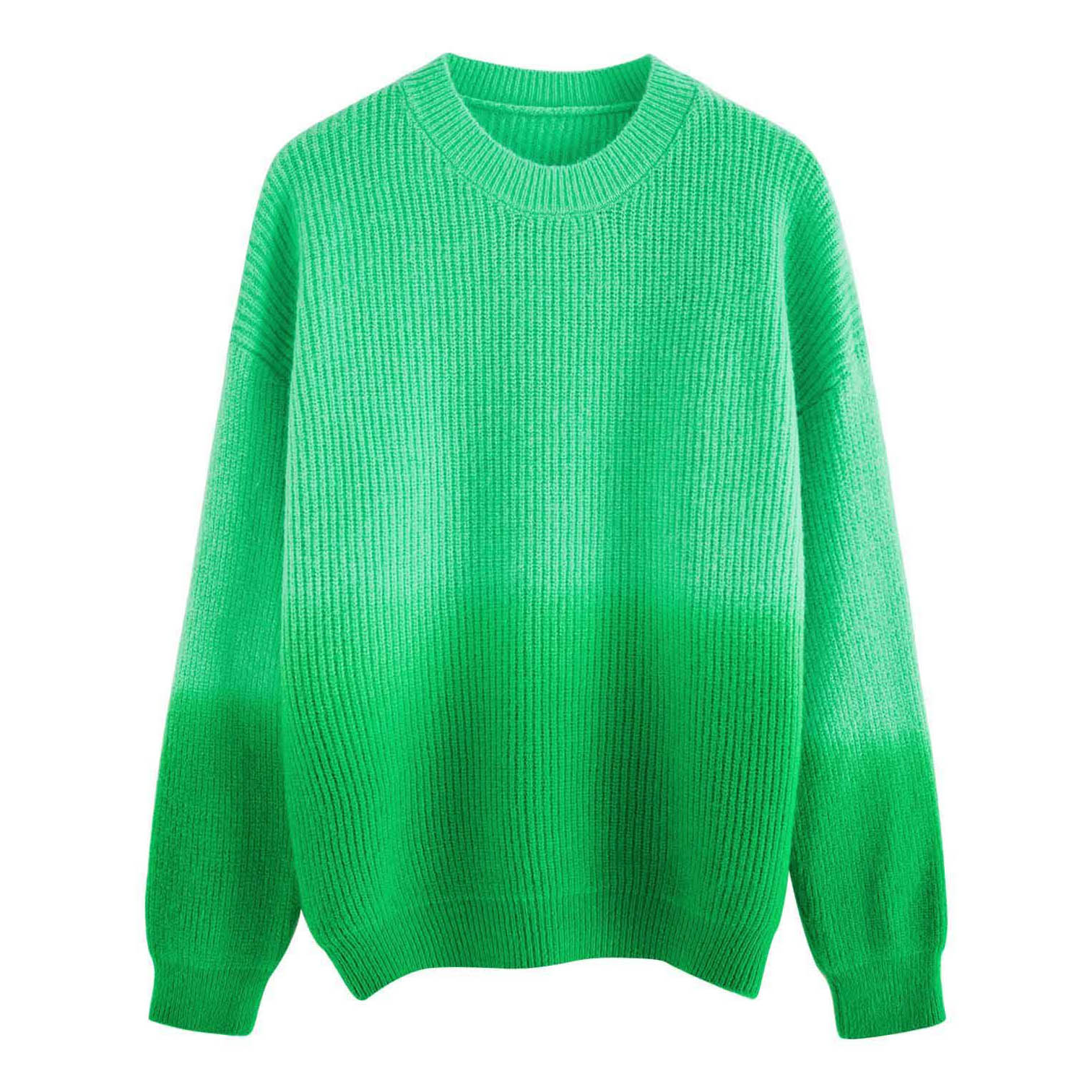 Tie Dye Chunky Knit Vegan Wool Pullover Sweater with Soft Fleece Lining for Retail and Bulk Buyers (1)