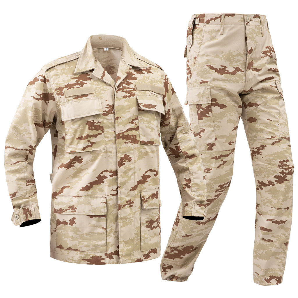 Factory Combat Rip Stop BDU Uniform Security Uniform Customized OEM Camo Breathable Outdoor Jungle Camouflage (6)