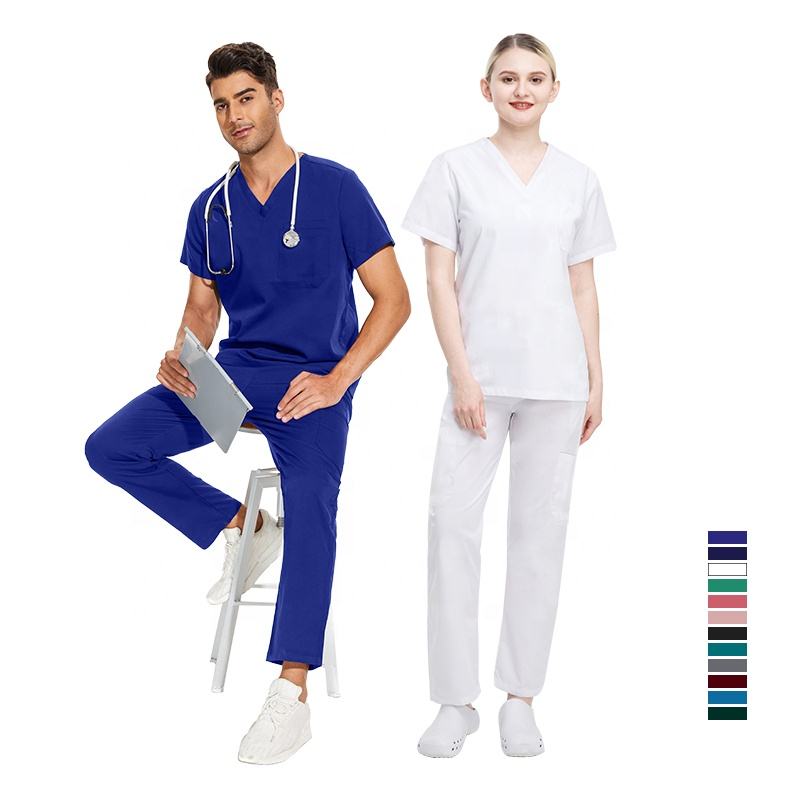 Short Sleeve Nurse Fig Scrubs Uniforms Sets Custom Tailored Scrub Suit Hospital Apparel Medical Wear for Professionals (5)